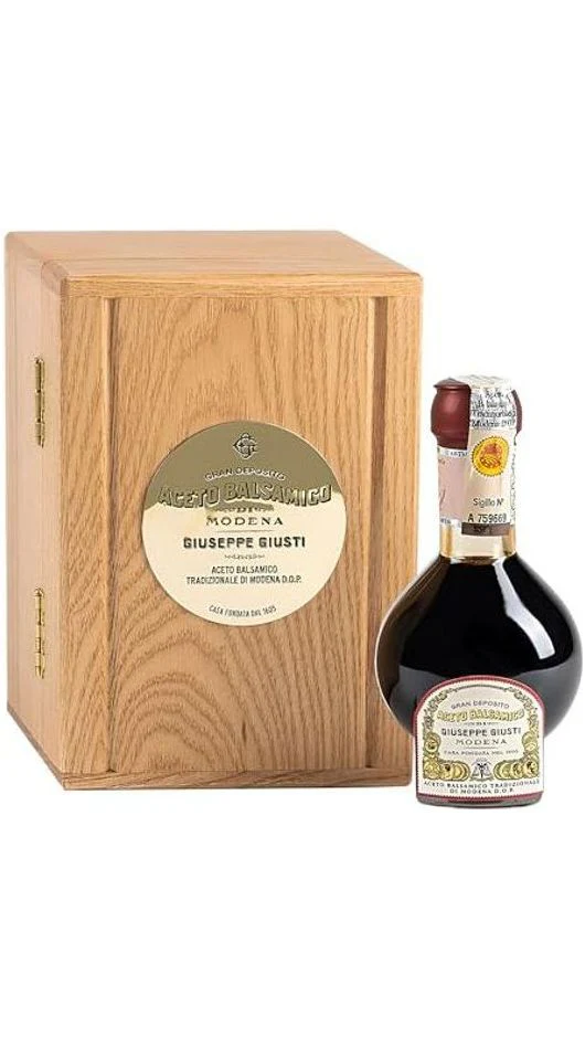 Aceto Balsamico 100ml - Affinato 12 anni - Cassa di legno - Giuseppe Giusti