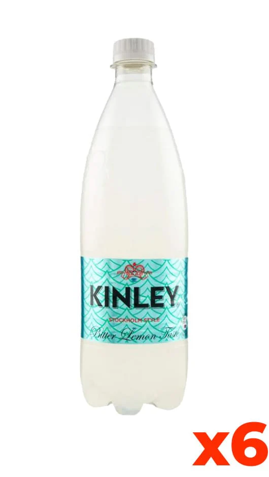 Bitter Lemon Fruit Kinley - Pet - Confezione 1Lt x 6 Bottiglie