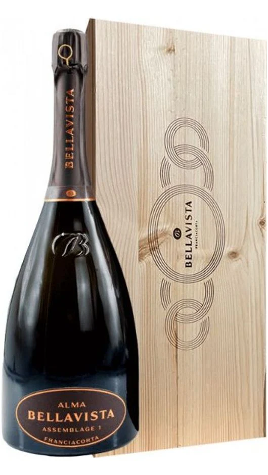 Franciacorta DOCG Alma Assemblage 1 Extra Brut - Mathusalem - Cassa di Legno - Bellavista