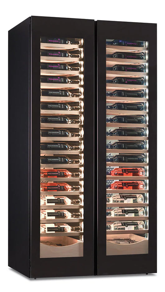 Frigo Vini Doppia Porta 2 Zone di Temperatura Ventilato 610lt - Klimaitalia