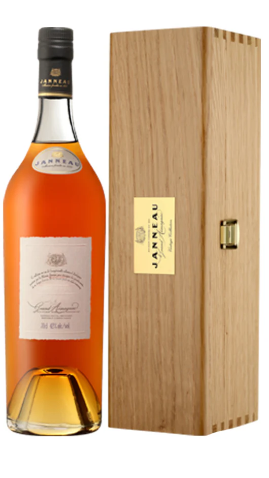 Grand Armagnac Janneau Millésimé 1983 - 70cl - Cassa di Legno