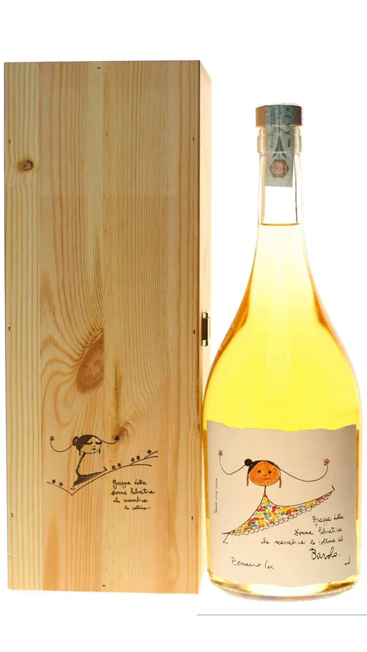 Grappa Barolo - 4 anni d'invecchiamento - Cassa di legno - Magnum - Romano Levi
