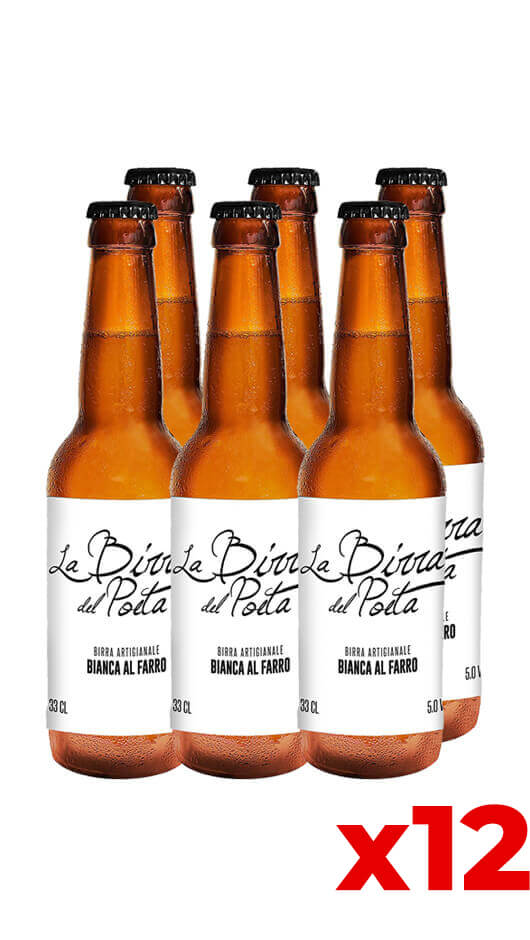 La Birra del Poeta - Bianca al Farro 33cl - Cassa da 12 bot.