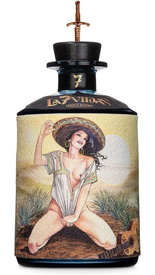 Luxury Box Con Cover Quadro + 1 Tequila Reposado La7Vidas J. Rose 70cl + 2 Bicchieri - Image 2