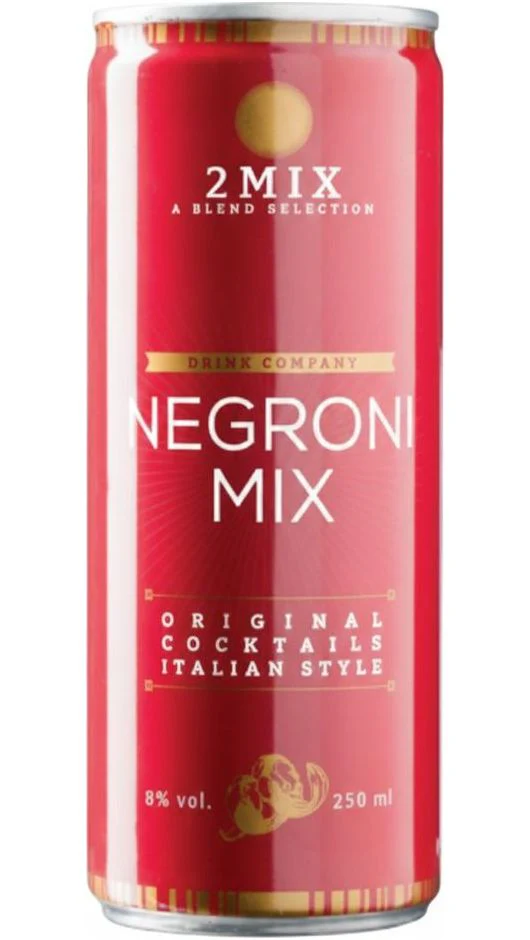 Mix Negroni Cocktail Aromatizzato - Confezione 0,25cl x 24 lattine - Cevico