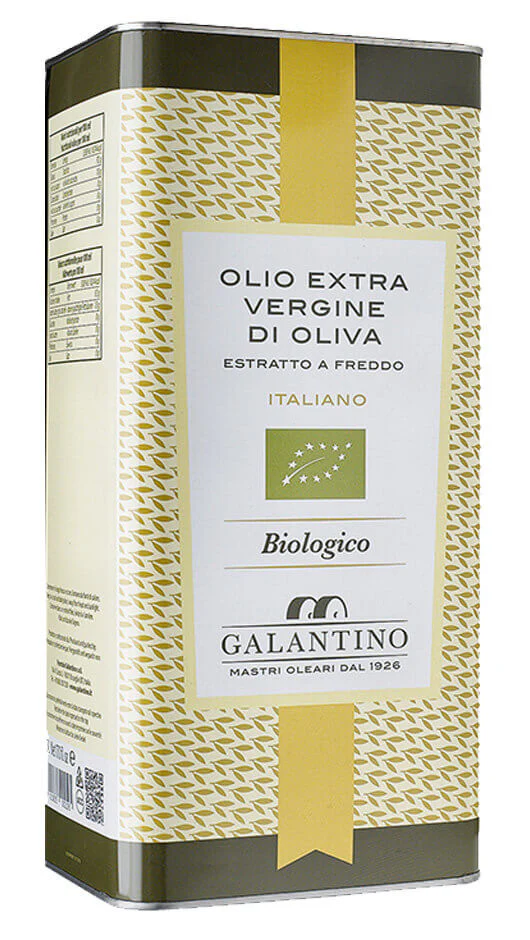 Olio Extravergine di Oliva Biologico - Lattina da 5Lt - Galantino