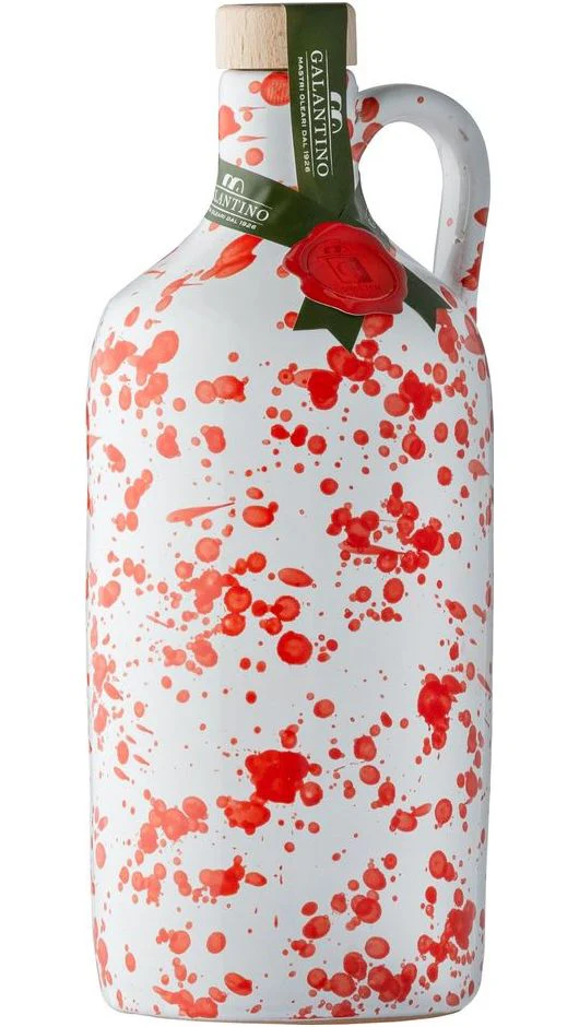 Olio Extravergine di Oliva - Orcio Fantasia Rosso - 500ml - Galantino