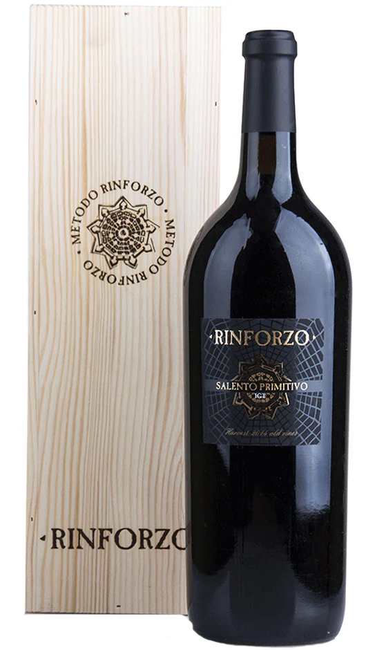 Primitivo Salento IGT Rinforzo - Magnum - Cassa Legno - Codici