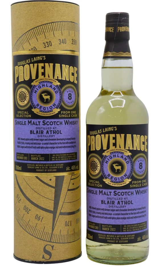 Provenance - Blair Athol 2013 - 8 anni - Highland - 70cl - Astucciato