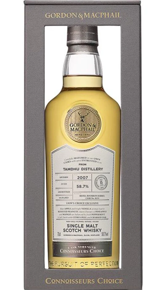 Tamdhu 2007 - Imbottigliato Nel 2023 - 70cl Invecchiato 15 Anni - Bottiglia Numberata - Lion's Choice Cask - Gordon & Macphail