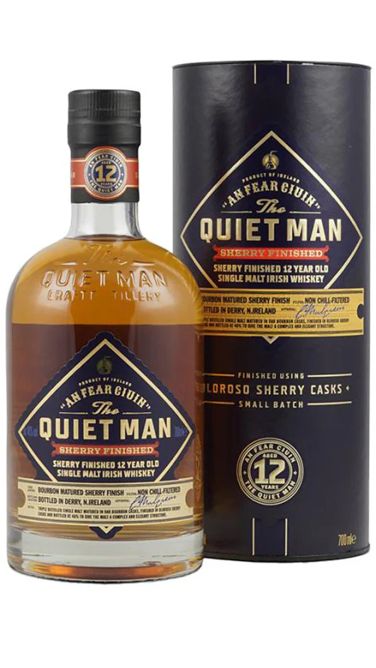 The Quiet Man 12 YO Single Malt Sherry Finish - 70cl Tubo - The Quiet Man