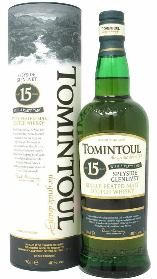 Tomintoul 15 anni Peaty Tang - 70cl - Astucciato