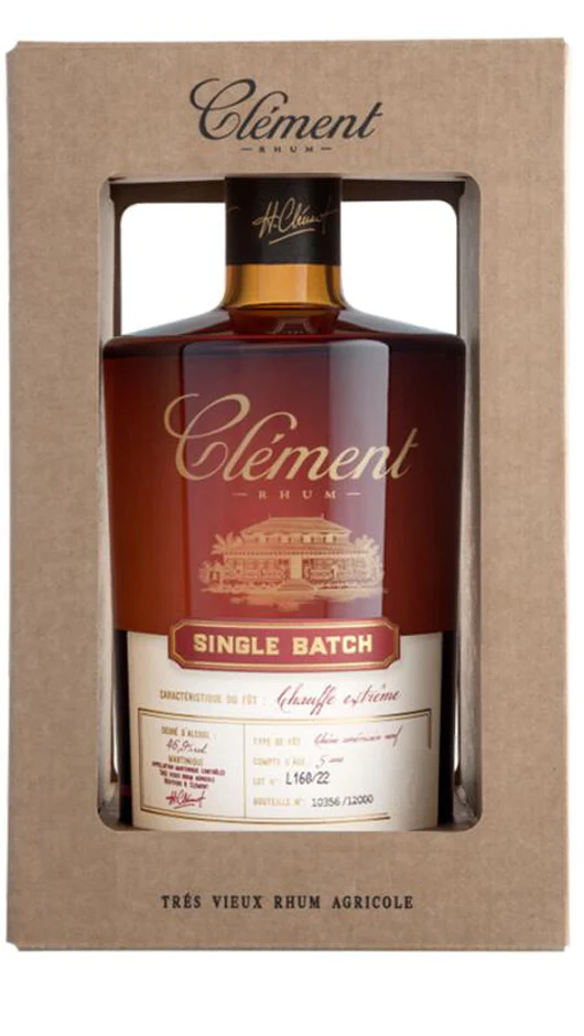 Très Vieux Rhum Single Batch Chauffe Extrême - Invechiato 5 Anni - Bottiglia Numerata Astucciata 50cl - Clement