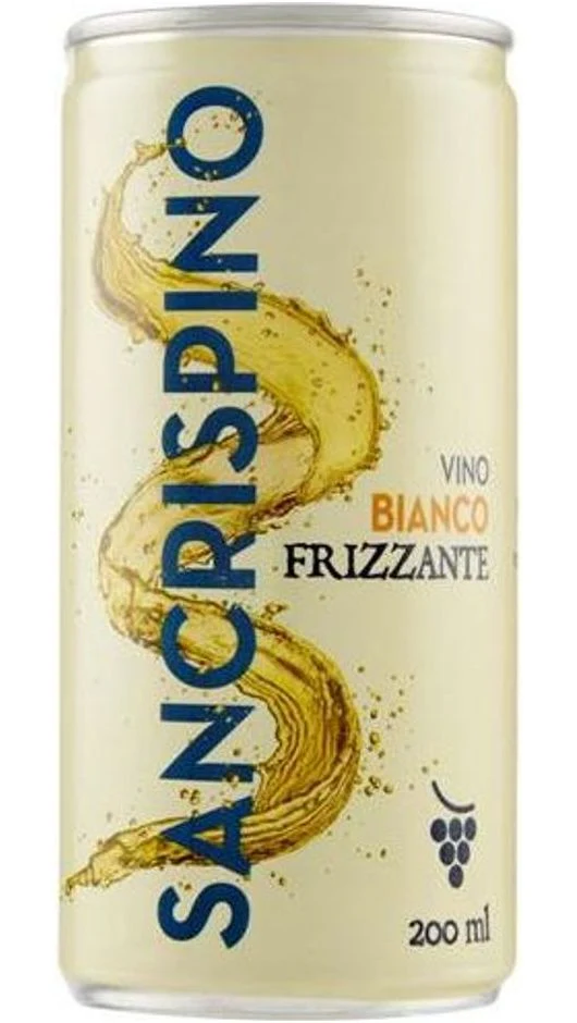 Vino Biano Frizzante - Confezione 0,20 cl x 24 lattine - San Crispino