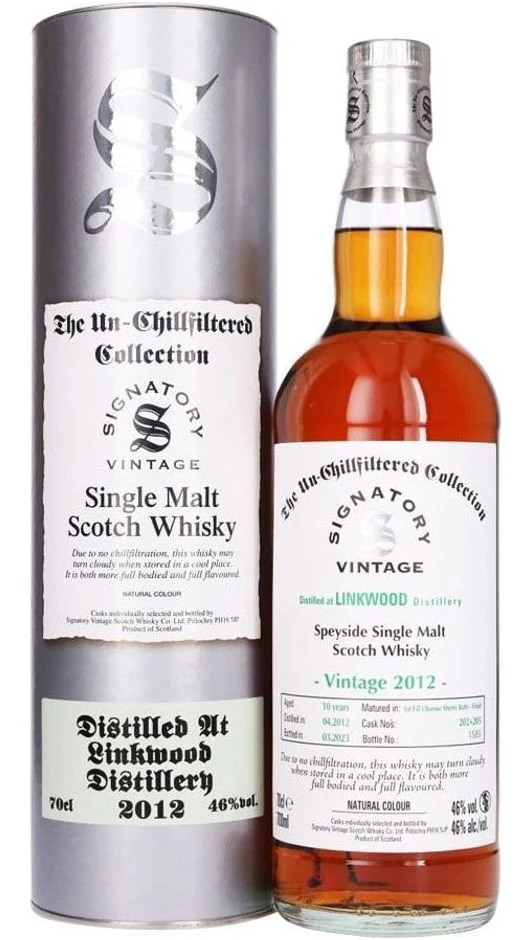 Whisky Linkwood 2012 12 yo 1st Fill Oloroso Unchillfiltered 70cl - Signatory